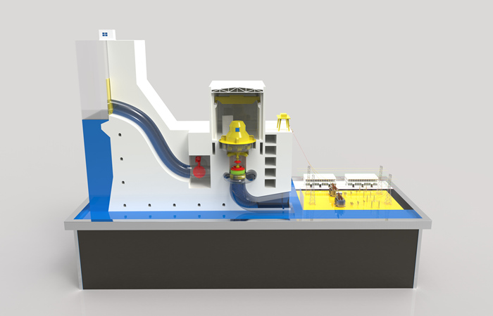 水轮机仿真模型、水电站仿真模型、厂家提供图纸